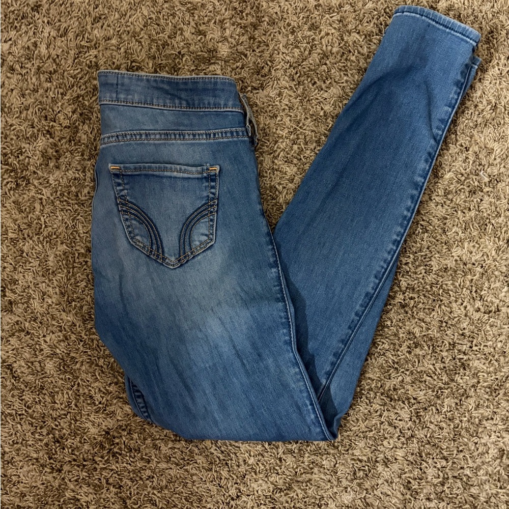 Hollister Women's Skinny Jeans in Blue